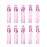 Qinlee 10x Transparent Mini Sprühflasche Tragbare Zerstäuber Hautpflege Toner Parfüm Spender Perfekt für Home Reisen 10ML