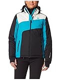 Ultrasport Damen Ski Jacke Kitzbühel, Türkis/Weiß/Schwarz, Xl, 10374