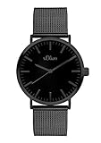 s.Oliver Damen Analog Quarz Armbanduhr mit Edelstahlarmband SO-3216-MQ