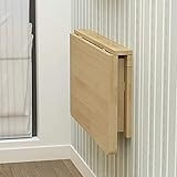 Faltbarer Wandtisch ZCJB Massivholz Klapptisch Wandtisch Esstisch Computer Tisch Studie Schreibtisch Wand Tische Wand Klapptisch (größe : 100 * 60cm)