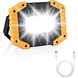 Wiederaufladbar LED Arbeitslicht, tragbare Flutlicht-wasserdichte Camping-Lichter, 3 Modi-Sicherheitsleiter im Freien Bewegungssensor for Garage W