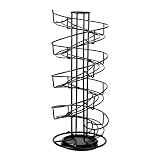 Rotierender Spiraleierhalter | Küchenregal | Black Iron Egg Helter Skelter | 360-Grad-Drehung & rutschfeste Basis | Hält bis zu 32 Eier | M&W