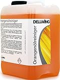 DELLWING Orangenölreiniger Konzentrat 2,5L – Premium Orangenreiniger Konzentrat / Universalreiniger mit Zitrusduft gegen Flecken, Fette, Öle, Klebereste und H