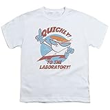 Dexters Laboratory Quickly Youth T Shirt Cartoon Tee White Men T Shirt White L