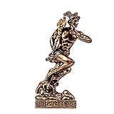 Hermes Merkur Gott Zeus Sohn Römische Miniatur Kaltguss Bronze Statue Figur 8.7
