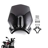 Motorrad Sport Windschutzscheibe Windabweiser Passend für CB125R CB250R CB300R 2018 2019 2020 18'-20 'Doppelblase-Schw