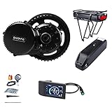 BAFANG BBS01B 36V 250W Mid Drive Motor E-Bike Umbausatz mit 7.8Ah Unterrohr-Akku, Elektromotor Drehmomentsensor Elektromotor für Road Mountain Commuter Bike, DIY Bike Umbausatz M