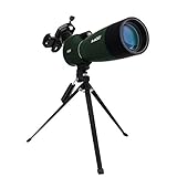 Svbony SV28 Spektiv 25-75x70 Abgewinkeltes Okular Wasserdicht BAK4 Prisma Monokular mit Stativ Handy Adapter Tragetasche Spektive für Sportschützen Vogelbeobachtung