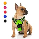 Supet Hundegeschirr Einstellbare Anti Zug Geschirr Reflektierend Atmungsaktiv Geschirr Hunde Leichtes Brustgeschirr aus Nylon Oxford für Große Mittlere und Kleine H