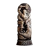 liutian Harz Antike griechische Gott Skulptur Thor Loki Odin Statue Mythologie Figur für Auto Haus Hof Haus Auto Garten Ornament Geschenk