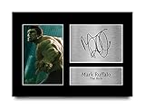 HWC Trading Mark Ruffalo A4 Ungerahmt Signiert Gedruckt Autogramme Bild Druck-Fotoanzeige Geschenk Für The Hulk The Avengers F