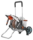 GARDENA CleverRoll M Easy Metall Set: Schlauchwagen mit 60 m Kapazität, sehr standfest, stabile Schlauchführung, inkl. 25m Schlauch (18547-20)