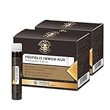 Naturbell Propolis Immun-Kur, Nahrungsergänzungsmittel mit Propolis und Vitamin C zur Unterstützung des Immunsystems, enthält L-Histidin und Echinacea, mit Aroniasaft verfeinert, 2 x 14 Amp