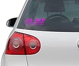 Aufkleber / Autoaufkleber - JDM - Die cut - 45 ACP - Because Shooting Twice Is Silly! Funny Die Cut Vinyl Decal / Sticker - pink - 209mm x 76