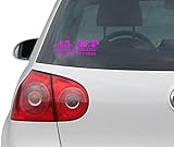 Aufkleber / Autoaufkleber - JDM - Die cut - 45 ACP - Because Shooting Twice Is Silly! Funny Die Cut Vinyl Decal / Sticker - pink - 209mm x 76