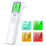 Fieberthermometer Kontaktlos IDOIT Digitales Kinder Stirnthermometer Infrarot mit sofortige Messung Fieberalarm Thermometer Professionell ideal für Babys Erw