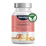 Acerola Kapseln - Natürliches Vitamin C - 240 vegane Kapseln - 400mg reines Vitamin aus Acerola- und Hagebutten-Extrakt pro Tag - Laborgeprüft, hochdosiert ohne Zusätze in Deutschland herg