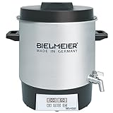 BIELMEIER Maischekessel Sudkessel zum selber Bier brauen Edelstahl 27 Liter 1800 W