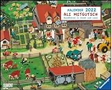 Ali Mitgutsch: Wimmel-Kalender - Kalender 2022 - DuMont-Verlag - Kinderkalender - Wandkalender - 51,8 cm x 41,8