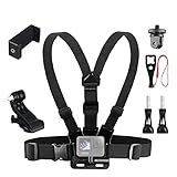 VKESEN Brustgurt Halterung Brusthalterung Chesty Chest Mount zubehör Set für GoPro Hero 10, 9, 8, 7, 6, 5, DJI Osmo Action, Xiaomi Y