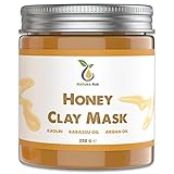 Honig Gesichtsmaske 250g - NATURKOSMETIK Anti Pickel, Mitesser Maske und gegen Akne - Anti-Aging Pflege für trockene und unreine Haut - Reinigungsmaske für Gesicht und Körp