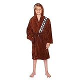 Elbenwald Star Wars Chewbacca Wookie Bademantel sehr flauschig, mit Energiegürtel, Beuteltasche, Kapuze, b