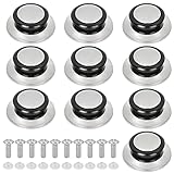 CENBEN 10 Stück Topfdeckelgriff Hitzebeständiger Knopf 60mm Universal Topfdeckelgriff Griff Knopf Edelstahl Küche Topfdeckel Hebegriff Kochgeschirr Ersatz mit Schrauben und Gummi Mutter Kapp