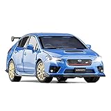 MHDTN Auto-Spielzeug-Kit Aus Metalldruckguss Legierung Modellautosammlung 1: 32 Simulation Original Für Subaru 2016 STI Sound and Light Diecast Car Wunderbares Geschenk (Farbe : Blau)