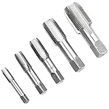 5 Stück Gewindenachbohrer aus Hochgeschwindigkeitsstahl, 55° Gewindeschneider G1/8 G1/4 G3/8 G1/2 G3/4 für Industrie und Autorep