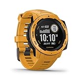 Garmin Instinct - wasserdichte GPS-Smartwatch mit Sport-/Fitnessfunktionen und bis zu 14 Tagen Akkulaufzeit. Herzfrequenzmessung am Handgelenk, Fitness Tracker und Smartphone Benachrichtigung