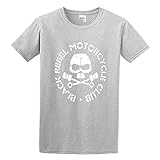 Black Rebel Motorcycle Club Logo Shirt Round Collar Tee XL, Gray