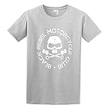 Black Rebel Motorcycle Club Logo Shirt Round Collar Tee XL, Gray