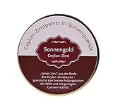 Sonnengold Ceylon Zimt-Pulver| Premium | 100 % naturrein | mit geringem Cumarin Gehalt (150 Gramm)