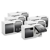 ABSINA Aufputzsteckdose & Aufputzschalter Kombination IP44-6x Aufputz Schutzkontakt Steckdose & Wechselschalter für Feuchtraum - Schutzkontaktsteckdose 250V 16