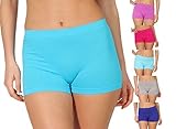 simaranda 6er Pack Damen Slips Seamless Unterwäsche Panty Boxershorts Unterhose Microfaser 20 (M/L, Farbig)