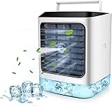 ZNBLLH Tragbare Persönliche Kühlbox, Luftbefeuchter, Klimaanlage, DREI-In-Eins-Produkt Mit Nachtlicht, Automatische Abschaltung Ohne Wasser, Nachhaltige Nutzung