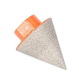 Gelötete Diamant-Bits M14 Diamant-Anfasungs-Fase-Bit zum Beschneiden von Löchern Endbearbeitung von Lochsenker Keramik,1 Stück M14 Fase 35