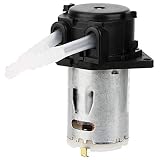 Keenso 24V Peristaltische Pumpe Dosierpumpe DIY Peristaltischer Rohrkopf für chemische Laboranalysen im Labor (schwarz)
