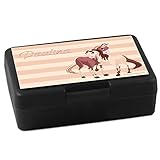TTS TippTopShop Brotdose PERSONALISIERT mit Namen Pferd Lunchbox Brotbüchse Butterbrotdose für Kinder viele Farben viele M