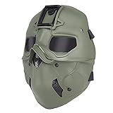 TRCS Taktische WoSport Wild Maske, Kopfbedeckungen Maske Dual Use, Outdoor Vollmaske Kit für Airsoft, Paintball, Outdoor-Sportarten, CQB, Shooting, Nerf CS, Cosplay