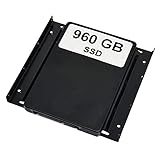 960GB SSD Festplatte mit Einbaurahmen Set (2,5' auf 3,5') Kompatibel für ASUS H110M-E/M.2 Mainboard, inkl. Schrauben und SATA Kab