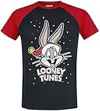 Looney Tunes Bugs Bunny Männer T-Shirt schwarz/rot XL