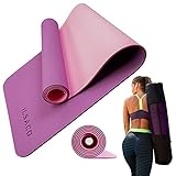 ILSACO® Premium doppelseitige Gymnastikmatte rutschfest inklusive Tragetasche / Yogamatte / Fitnessmatte / Sportmatte 🙼 entspricht deutschem Q