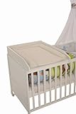 roba Wickelplatte inkl. Wickelauflage Vichy beige, zum Aufsetzen Baby- & Kinderb