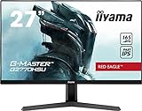 iiyama G-MASTER Red Eagle G2770HSU-B1 68,6 cm (27') Fast IPS LED Gaming Monitor Full-HD (HDMI, DisplayPort, USB 2.0) 0,8ms MPRT Reaktionszeit, 165Hz, FreeSync Premium, schw
