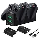 Xbox One Controller Ladestation, Xbox Series s Controller Batterie Xbox Zubehör Ladestation wiederaufladbar für Xbox Series s/Xbox One X/Xbox One S/Xbox One Elite Controller Gamep