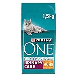 PURINA ONE BIFENSIS URINARY CARE Katzenfutter trocken, reich an Huhn, 6er Pack (6 x 1,5kg)