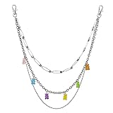 COSYOO Punk Hosenkette：Kette Schlüsselkette JeansKette für Damen und M