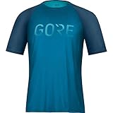 GORE WEAR Herren Kurzarm-Shirt Devotion, M, Kobaltblau/Türkisg