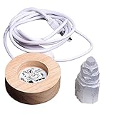 balikha Selenite Kristalllampe Schloss LED Licht USB Nachtlicht Zimmerschrank Dek